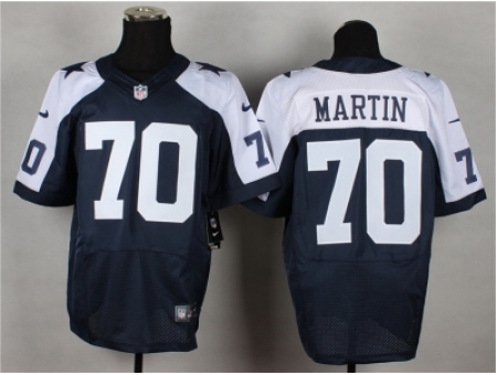 Nike Dallas cowboys 70 Zack Martin blue Elite thankgivings NFL Jersey