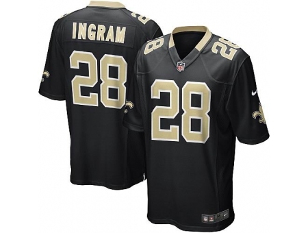 Nike New Orleans Saints 28 Mark Ingram black Game NFL Jersey