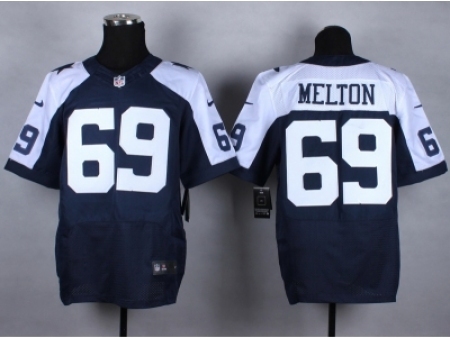 Nike Dallas Cowboys 69 Henry Melton blue Elite thankgivings NFL Jersey