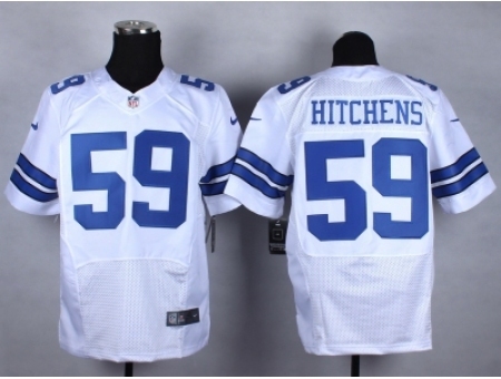 Nike Dallas Cowboys 59 Anthony Hitchens white Elite NFL Jersey