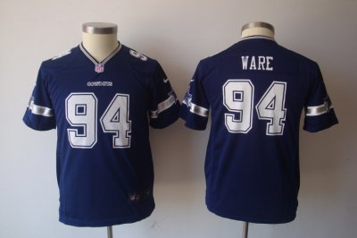 Youth Nike Dallas Cowboys #94 DeMarcus Ware Blue Nike NFL Jerseys