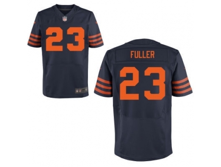 Nike Chicago Bears 23 Kyle Fuller blue Elite number orange NFL Jersey