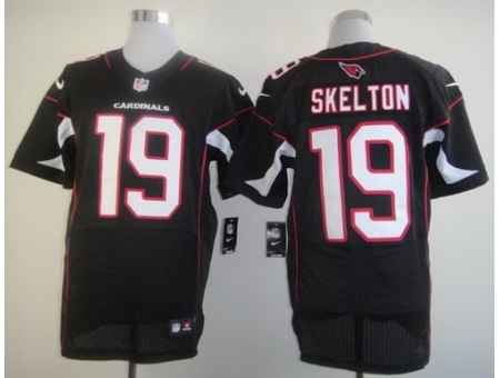 Nike Arizona Cardinals 19 John Skelton Black Elite NFL Jersey