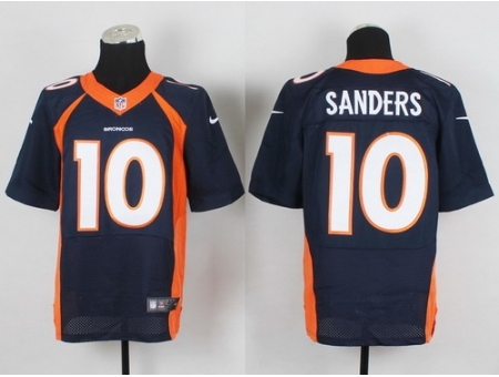 Nike Denver Broncos 10 Emmanuel Sanders Blue Elite NFL Jersey