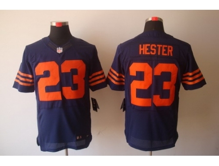 Nike Chicago Bears 23 Devin Hester Blue Elite Orange Number NFL Jersey