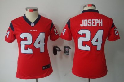 Women Nike Houston Texans #24 Johnathan Joseph Red Color[NIKE LIMITED Jersey]