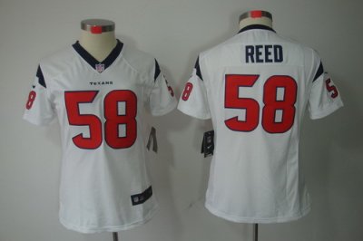 Women Nike Houston Texans #58 Brooks Reed White Color[NIKE LIMITED Jersey]