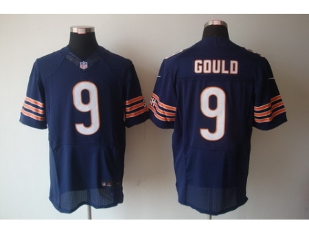 Nike Chicago Bears 9 Robbie Gould Blue Elite NFL Jersey