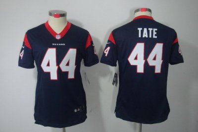 Nike Women Houston Texans #44 Tate Blue Color[NIKE LIMITED Jersey]