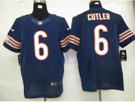 Nike Chicago Bears 6 Jay Cutler Blue Elite NFL Jersey