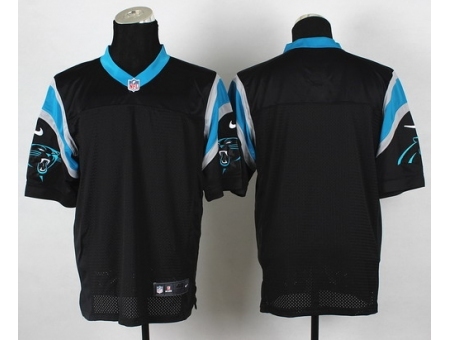 Nike Carolina Panthers Blank Black Elite NFL Jersey