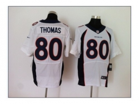 Nike Denver Broncos 80 Julius Thomas white Elite NFL Jersey