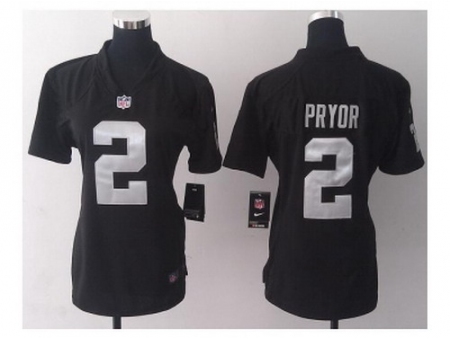 Nike Women Jerseys Oakland Raiders #2 pryor black