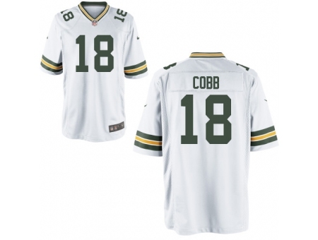 Nike Green Bay Packers 18 Randall Cobb white Game NFL Jersey