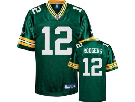 Nike Green Bay Packers 12 Aaron Rogers Green Game NFL Jersey