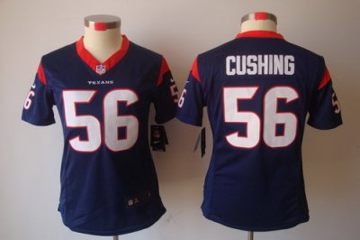 Nike Women Houston Texans #56 Cushing Blue [Women's NIKE LIMITED Jersey]