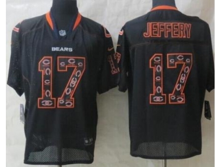 Nike Chicago Bears 17 Alshon Jeffery Black Elite Lights Out II NFL Jersey