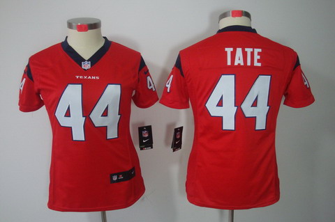 Nike Women Houston Texans #44 Tate Red Color[NIKE LIMITED Jersey]