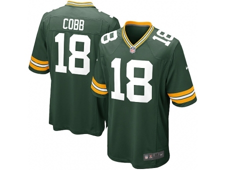 Nike Green Bay Packers 18 Randall Cobb Green Elite NFL Jersey