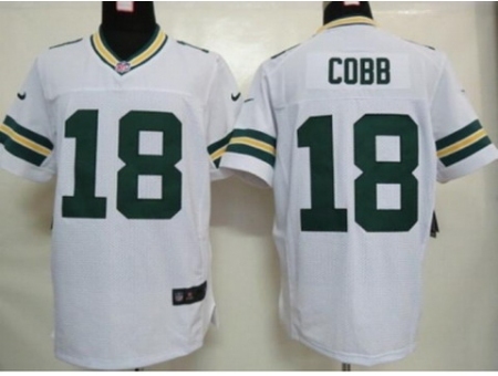 Nike green bay packers 18 Randall Cobb white Elite NFL Jersey