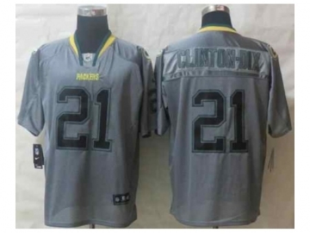 Nike Green Bay Packers 21 Ha Ha Clinton-Dix grey Elite lights out NFL Jersey