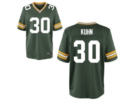 Nike Green Bay Packers 30 John Kuhn Green Elite NFL Jersey