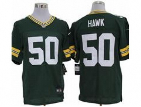 Nike Green Bay Packers 50 A.J. Hawk Green Elite NFL Jersey