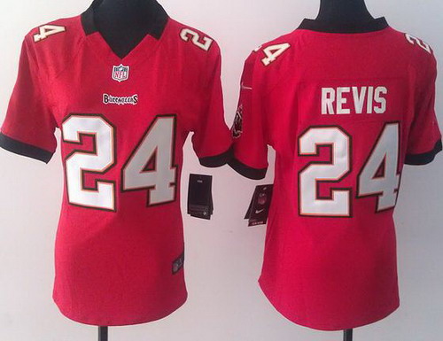 Women Nike Tampa Bay Buccaneers 24 Darrelle Revis Red NFL Football Jerseys