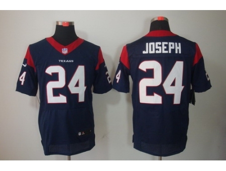 Nike Houston Texans 24 Johnathan Joseph Blue Elite NFL Jersey