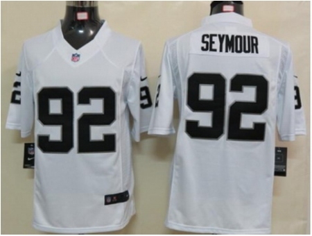 Nike Oakland Raiders 92 Richard Seymour white Limited NFL Jersey