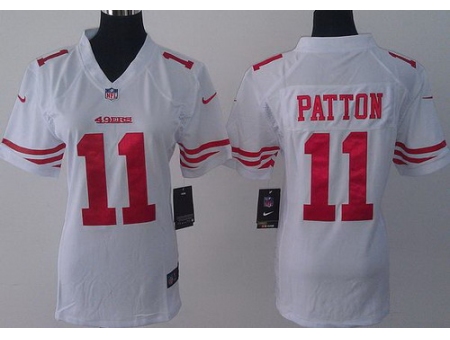 Women Nike San Francisco 49ers 11 Quinton Patton White NFL Jerseys