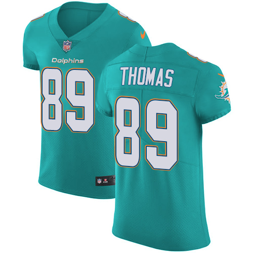 Nike Dolphins #89 Julius Thomas Aqua Green Team Color Mens Stitched NFL Vapor Untouchable Elite Jers