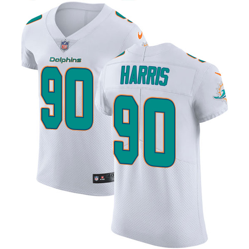 Nike Dolphins #90 Charles Harris White Mens Stitched NFL Vapor Untouchable Elite Jersey