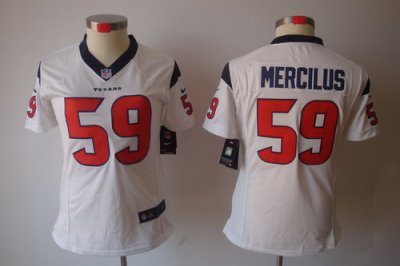 Women Nike NFL Houston Texans 59# Mercilus White Color[NIKE LIMITED Jersey]