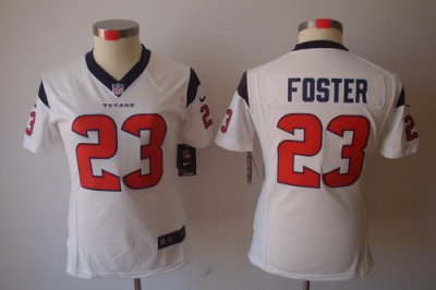 Women Nike Houston Texans #23 Foster White [Women's NIKE LIMITED Jersey]