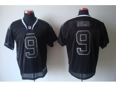 Nike Dallas Cowboys 9 Tony Romo Black Elite Lights Out NFL Jersey