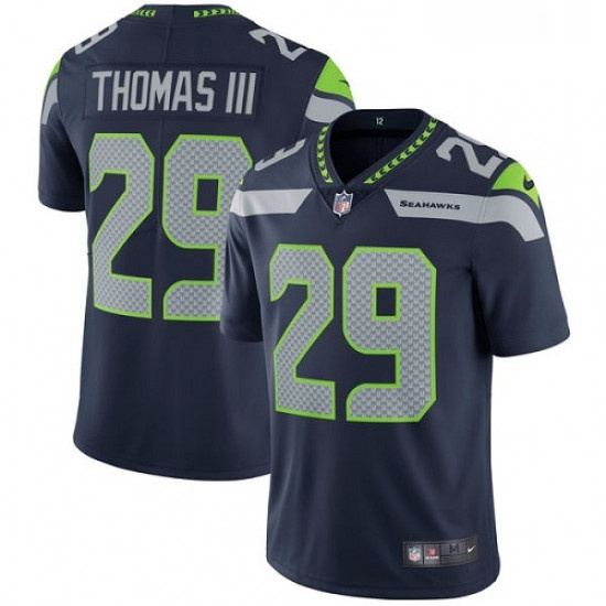 Youth Nike Seattle Seahawks 29 Earl Thomas III Steel Blue Team Color Vapor Untouchable Limited Playe