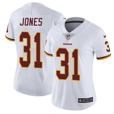 Nike Redskins #31 Matt Jones White Womens Stitched NFL Vapor Untouchable Limited Jersey