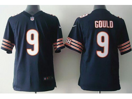 Kids Nike Chicago Bears #9 Robbie Gould Navy Blue Team Color Stitched NFL Jersey