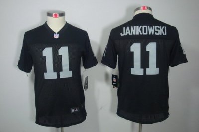 Nike NFL Oakland Raiders #11 Sebastian Janikowski Black Color[Youth Limited Jerseys]