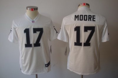 Nike Youth Oakland Raiders #17 Denarius Moore White Color[Youth Limited Jerseys]