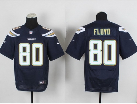 Nike San Diego Chargers 80 Malcom Floyd Blue Elite NFL Jersey