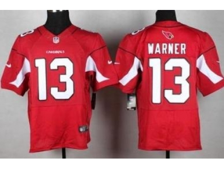 Nike Arizona Cardinals 13 Kurt Warner Red Elite NFL Jersey