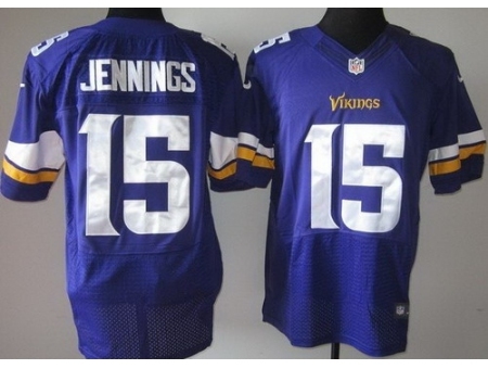 Nike Minnesota Vikings 15 Greg Jennings Purple Elite NFL Jersey