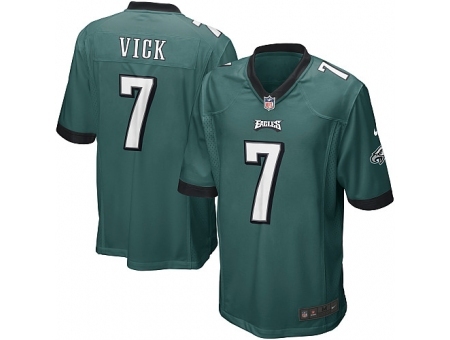 Nike Philadelphia Eagles 7 Michael Vick green Game NFL Jersey