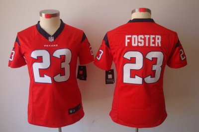 Women Nike Houston Texans #23 Foster Red [Women's NIKE LIMITED Jersey]