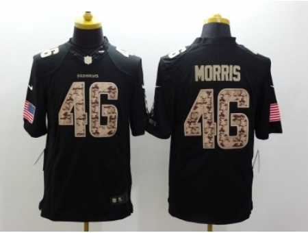 Nike Washington Redskins #46 alfred morris Black Salute to Service Jerseys(Limited)