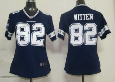 Women Nike Dallas cowboys 82 Witten Authentic Game Jersey