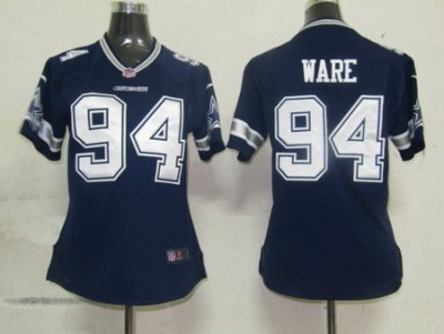 Women Nike Dallas cowboys 94 Ware Authentic Game Jersey