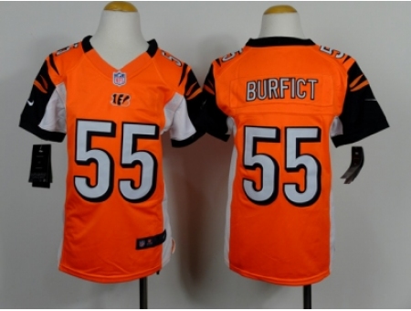 Nike Youth Cincinnati Bengals #55 Vontaze Burfict Orange Jerseys